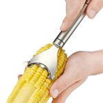 Stainless Steel Magic Corn Peeler – Cob Stripper Tool, Corn Thresher with Ergonomic Handle, Removes Kernels in Seconds, Must-Have Kitchen Gadget