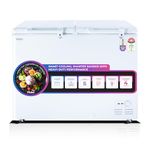 Haier HFC-350DM5, 5 Star Rating Double Door Convertible Deep Freezer, 5 Side Freezing, Dual Condenser, inside metal liner with 4 Years Comprehensive Warranty (White)