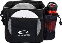 D·D DYNAMIC DISCS Latitude 64 Black Slim Disc Golf Bag | Introductory Disc Golf Bag | Great for Beginners and Casual Disc Golf Rounds | Lightweight and Durable Frisbee Golf Bag | 8-10 Disc Capacity