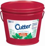 Cutter Candle, Outdoor Soy Wax Candle Made with Real Citronella Oil and Cornmint Oil Reduces The Presence of Mosquitoes with A Light, Fragrant Citronella and Mint Scent, 17 Ounces