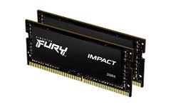 Kingston FURY Impact 64GB (2x32GB) 3200MHz DDR4 CL20 Laptop Memory Kit of 2 KF432S20IBK2/64, Black