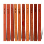 CBRIGHT 10pcs Sharpening Stone Set - Assorted Sizes Whetstone Sharpener Grinding Polishing Honing Stone Kit 120#,150#,180#,220#,240#,320#,400#,600#,800#,1000#-(5.9x0.47x0.24Inch)