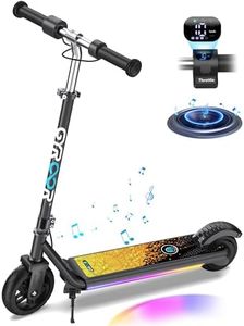 Gyroor H30 Max Electric Scooter for Kids Ages 8-12, 150W Powerful Motor, Bluetooth Music, Dual Brake System, Adjustable Height and Speed, Best Gifts for Kids, H30Max-8QY