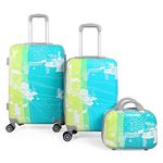 Polo Class 2Pc Set Trolley Bag (20/24 inch) with 1Pc Vanity Bag - Green