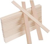 BELLE VOUS Wood Paint Stir Sticks (50 Pack) - L30 x W2.4cm/11.81 x 0.94 Inches - Paint, Silicone & Resin Mixing Stirrers - Library Markers, Wedding Fan Handle, Home/Garden Art & Craft Project Paddles