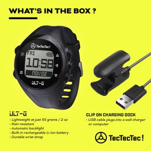 TecTecTec ULT-G Golf GPS Watch – Distance Tracker for Golfers
