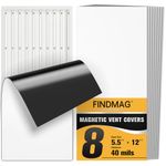 FINDMAG 8 Pack Strong Magnetic Vent Covers, 5.5" x 12" Vent Covers for Home HVAC, AC, Floor, Wall, and Ceiling Registers, Perfect for Home and RV Air Management