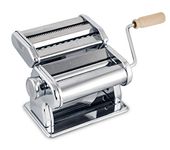 Fante's Great Aunt Gina's Pasta Machine, Chromed Steel with Wood Handle