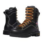 Danner Men's Quarry USA 8-Inch at Work Boot,Black,12 D US