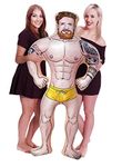 Alandra Party Night Eddy The Hunk 5ft Inflatable Doll. The Ultimate Hen Party Accessories, One Colour