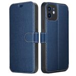 ELESNOW Case iPhone 12-6.1", Premium Leather Wallet Flip Phone Case Cover Magnetic Closure Compatible with iPhone 12 (Blue)