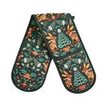 Oven Gloves Double Heat Resistant Non Slip Pot Holders Oven Gloves Cotton Oven Mitts Kitchen Gloves For Grilling Cooking Baking (Fulwood Hares)