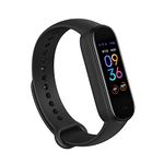 Amazfit Band 5 Fitness Tracker with Alexa Built-in, 15-Day Battery Life, Blood Oxygen, Heart Rate, Sleep Monitoring, Women’s Health Tracking, Music Control, Water Resistant, Black, Small