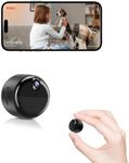 Mini Camera, Wireless Small Nanny Cam Hidden Camera for Home Security, 90 Days Battery Life, Auto Night Vision, Magnetic Installation, PIR Motion Detection,Cloud & Local SD Card Storage with Replay