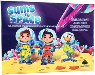 da Vinci's Room Sums in Space an Addition Subtraction Math Game for Kids 5+ to Practice Facts 0-9, Odd & Even, and Comparing Numbers