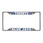 FANMATS 26744 Toronto Blue Jays Chrome Metal License Plate Frame, Team Colors, 6.25in x 12.25in