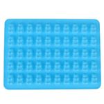 Gifts UK® 50 Gummy Bears Silicone Mould Chocolate Fondant Jelly Ice Cube Mold Blue