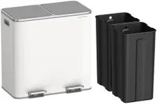 SONGMICS Trash Can, 2 x 10.6 Gallon