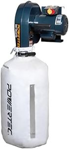 POWERTEC 1 HP, 560 CFM Wall Mount Dust Collector with 1 Micron Dust Collector Bags, Dust Collectors for Woodworking Dust Collection System (DC5371)
