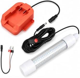 Krythonix Underwater Green Fishing Light Compatible for Milwaukee M18 Battery,Fishing Lights LED Underwater for Crappie and Squid Attracting,13W,1512 lumens,Green Dock Light(No Battery)
