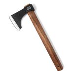 THRWCLUB Professional Throwing Axe, 16.1" Throwing Tomahawk Axe with 1065 High Carbon Steel & Wooden Handle, Perfect for Axe Throwing Game for Backyard, Competition and Recreation