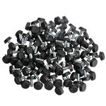Saim Screw On Furniture Glide Leveling Foot Adjuster 6mm x 15mm UNC Pitch 1mm 50 Pcs
