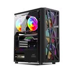 KRYNORCXY Gaming Computer Desktop Pc Core i7-2600 CPU/GT 730 4GB Dedicated Graphics Card/16GB Ram/RGB Black Cabinet/Windows 10 Pro/WiFi-Ready to Play (512GB SSD)