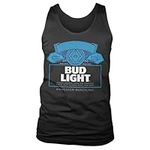 Bud Light Officially Licensed Label Logo Tank Top Vest Vest (Black), Large