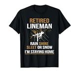 Lineman Retirement Funny Novelty Ma