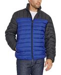 IZOD Men's Puffer Jacket, Cobalt, XL