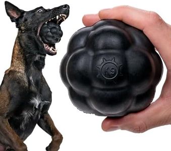 Ultra Durable Tumbler Treat Ball - Lifetime Replacement Guarantee - Aggressive Chewer Approved - Medium/Large Dogs - Safe & Non-Toxic Natural Rubber - Monster K9 Dog Toys