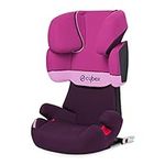 Cybex Silver Solution X-Fix Child's Car Seat, High Back Booster, with Reclining Headrest, For Cars with and without ISOFIX, Group 2/3 (15-36 kg), From approx. 3 to 12 Years, Purple Rain