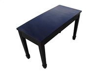 Ebony Wood Top Grand Piano Bench with Music Storage