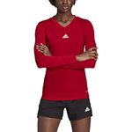 adidas Women's Team Base T-Shirt, team power red, Medium