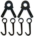 AR500 Steel Target Stand Kit | ECCPOPU Metal Target Hangers Combo Set | Hang and Hook Target System