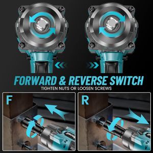 Uaoaii Cordless Impact Wrench – 1000Nm High Torque Power Tool