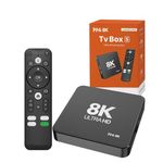 GADGETSWEAR Android TV Box Portable 8k 2GB 16GB Multi I96 D1 H313 USB Voice Control Remote Android Box, Streaming Stick, Bluetooth, Dual-Band WiFi 5, Android Smart TV Box, Smart Box, Cast with Phone.