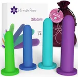 Intimate Rose Large 4-Pack Silicone Dilators for Women & Men, Sizes 5-8