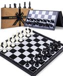Jaques of London Magnetic Travel Chess Set | Folding Chess Board with Storage | Portable Chess Set with Magnetic Pieces | Since 1795
