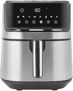 Healthy Choice Digital Air Fryer for Healthy Oil-Free Cooking - Multi-Use 1700W One Touch Digital Air Fryer for Deep Frying, Roasting, Baking & Grilling - 7.1L Stainless Steel