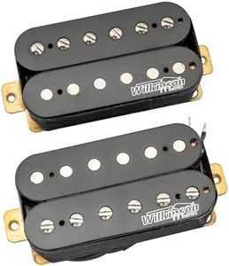 Wilkinson WOHHB Ceramic Overwound Open Style Humbucker Pickups Set for Electric Guitar, Black