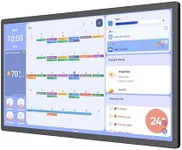 Cozyla 24'' Digital Calendar Wall Touch Screen Syncs All Android Tablet Apps To Do List Notepad Electronic Wall Smart Calendar for Family Chore Chart for Kids Adults Meal Planner Wall Mount Black