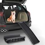 LIVINGbasics Folding Pet Ramp, 61 Inch Lightweight Portable Dog and Cat Ramp Great for Cars Trucks and SUVs