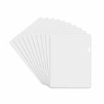 A4 Punched Pockets File Folders Clear Cut Flush Wallets Presentation Project Perfect For Professionals Business School Home Office College Reception Financial Documents Interviews Transparent (10Pack)