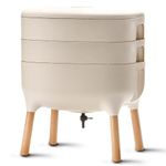 Plastia Urbalive Worm Farm, Ivory/White
