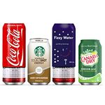 Silicone Can Cover Sleeve, 4pack Silicone Hide Your Beverage to Look Like Soda Pop, Camping Cozy Accessories, Golf Beer Gifts for Men, Funny Gag Gifts Christmas Stocking Stuffers, Fits 12 FL OZ Can