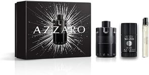 Azzaro The Most Wanted Eau de Parfum Intense - Seductive Mens Cologne Gift Set - 3-Piece Set Includes Full Size Fragrance (100ml) + Travel Size Spray (10ml) + Deodorant Stick (77g) - Gifts for Men