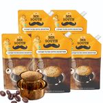 Mr South Filter Coffee Liquid Decoction - Pack Of 5 (100Ml Each) | Strong And Aromatic Filter Coffee, Arabica & Robusta Beans, Authentic South Indian Flavour