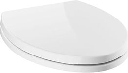 Delta Faucet 810903-WH Morgan Elongated Standard Close Toilet Seat with Non-Slip Seat Bumpers, White