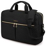 bagsmart Laptop Bag, 17.3 Inch Briefcase for Women Large Laptop Case Computer Bag Office Travel Business (17.3 inch-Black)